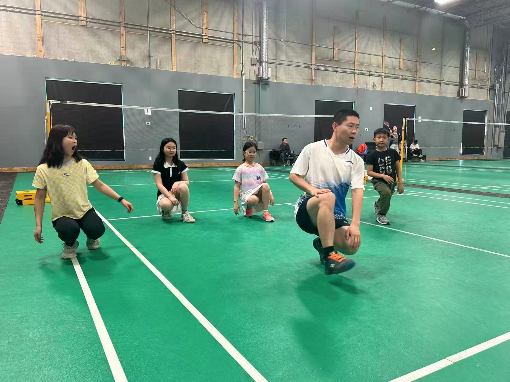 Badminton training photo 2
